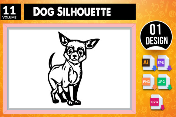 Dog Silhouette SVG Craft Design 11