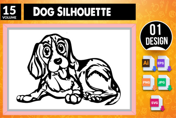 Dog Silhouette SVG Craft Design 15