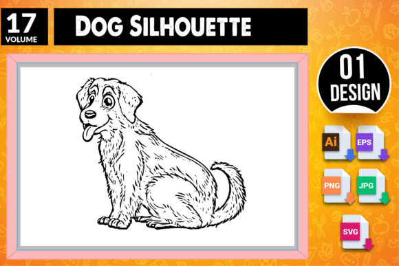 Dog Silhouette SVG Craft Design 17