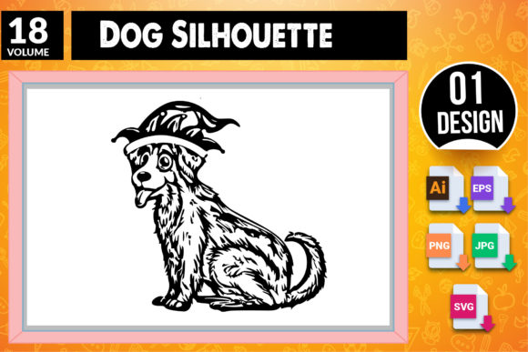 Dog Silhouette SVG Craft Design 18