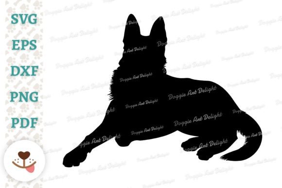 German Shepherd Dog Silhouette Svg Png