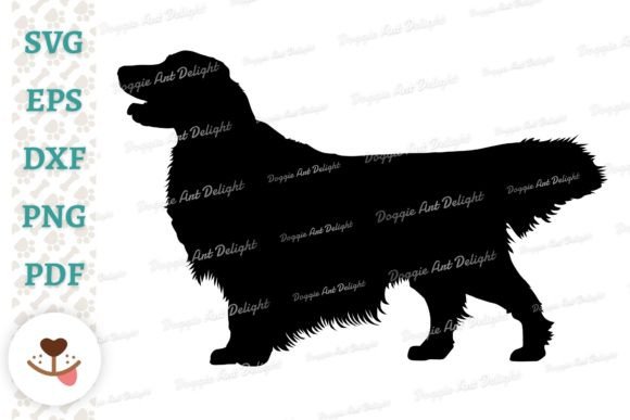 Golden Retriever Dog Silhouette Svg Cut