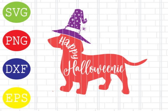 Happy Halloweenie SVG: Dachshund Dog Design