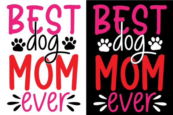 Happy Mother’s Day SVG Design Best Dog M