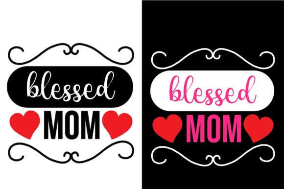 Happy Mother’s Day SVG Design Blessed Mo